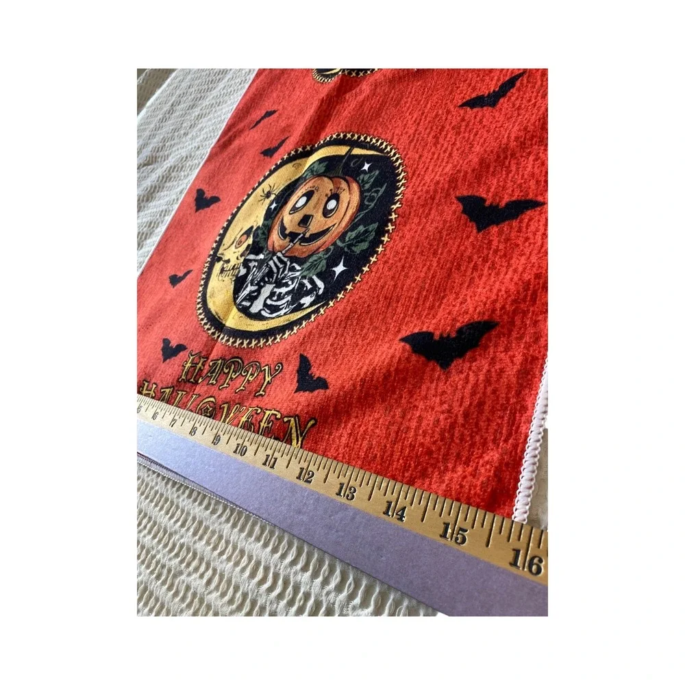 Halloween Hand Towels Pumpkin Ghost Bats Fall Decor‎ Kitchen Set of 2